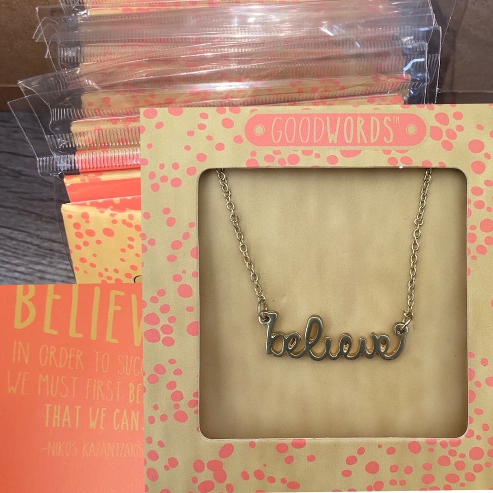 Ten Boutique ‘Believe’ Necklaces Stocking Stuffers